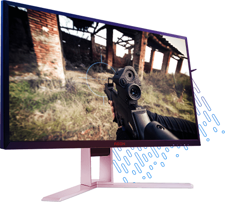 O AOC AGON possui tela widescreen, com 16.7 milhões de exibição de cores