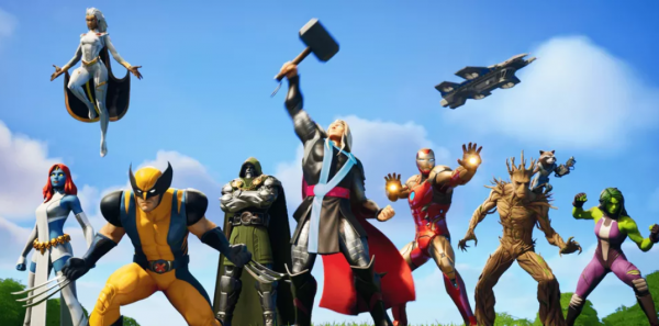 Personagens da Marvel na 4ª temporada de Fortnite.