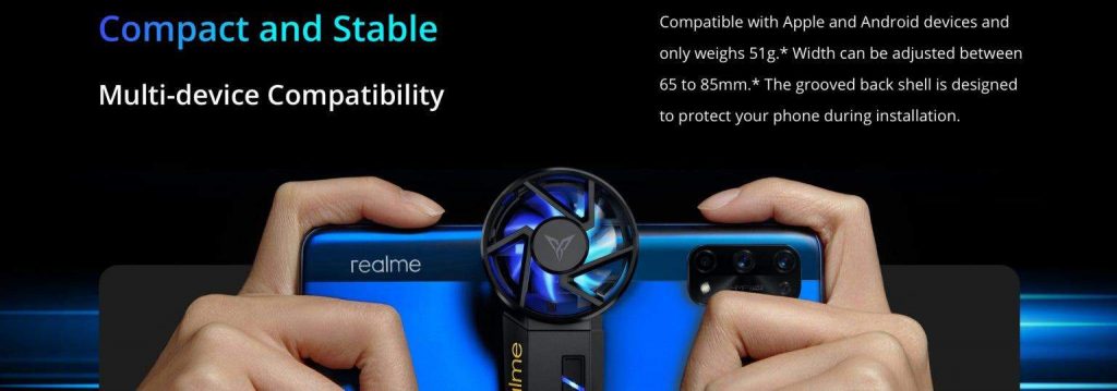 Ventilador para smartphone da Realme