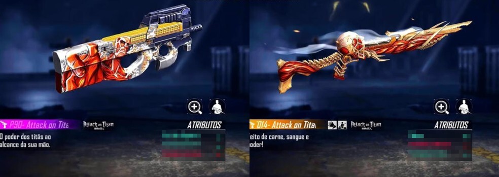 Armas Free Fire