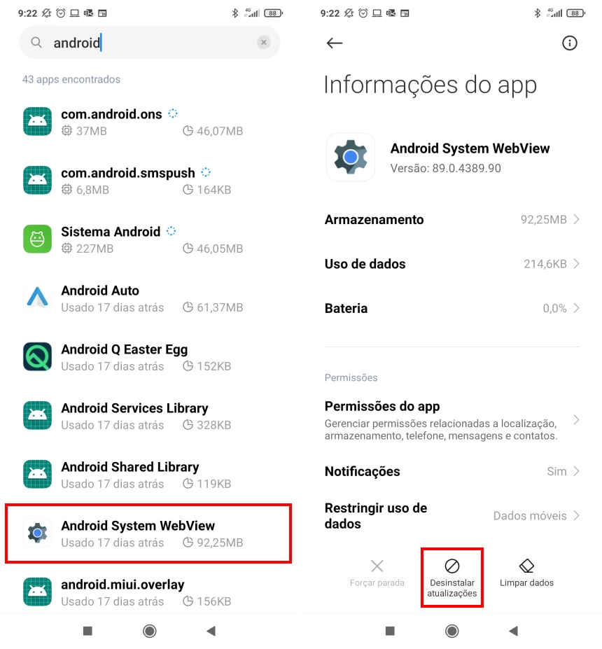 Como corrigir erro este app parou de funcionar - passo 3