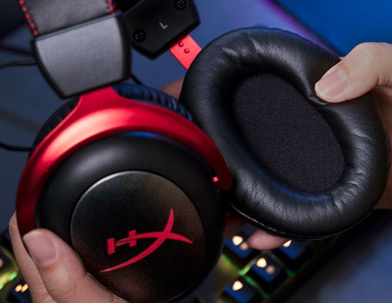 HyperX Cloud II Wireless - Espumas com Memory Foam