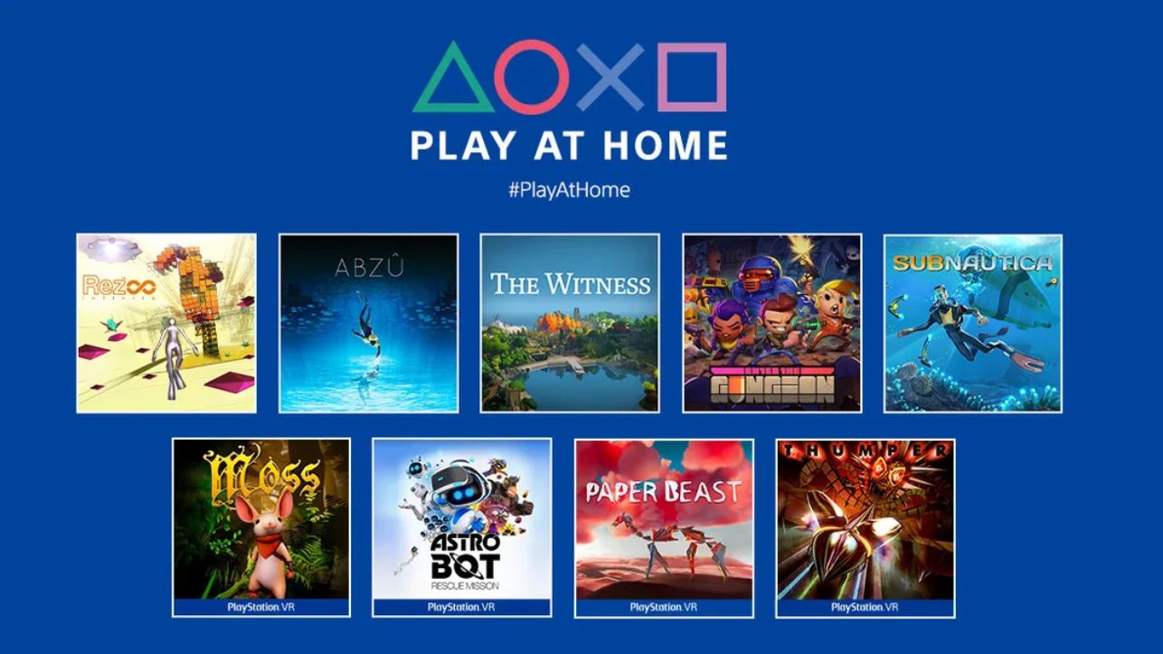 Sony dará 9 jogos de graça com iniciativa Play at Home