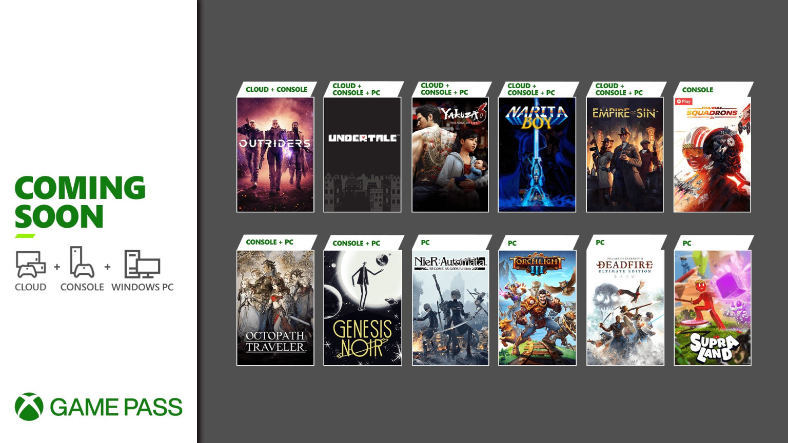 12 jogos chegarão ao Xbox Game Pass em breve