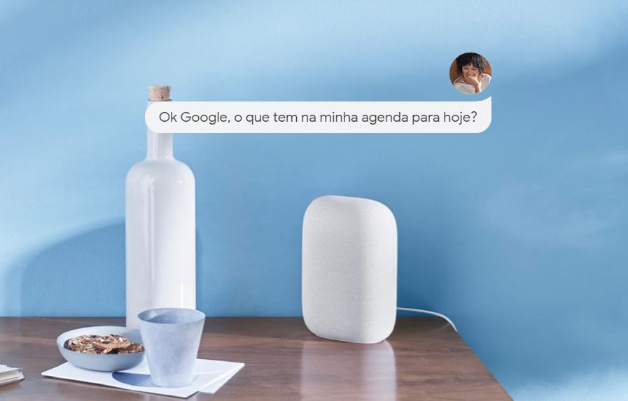 Fala com computador Google Nest Audio - Google Assistente