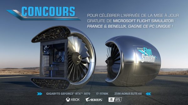 PC feito para promover Flight Simulator