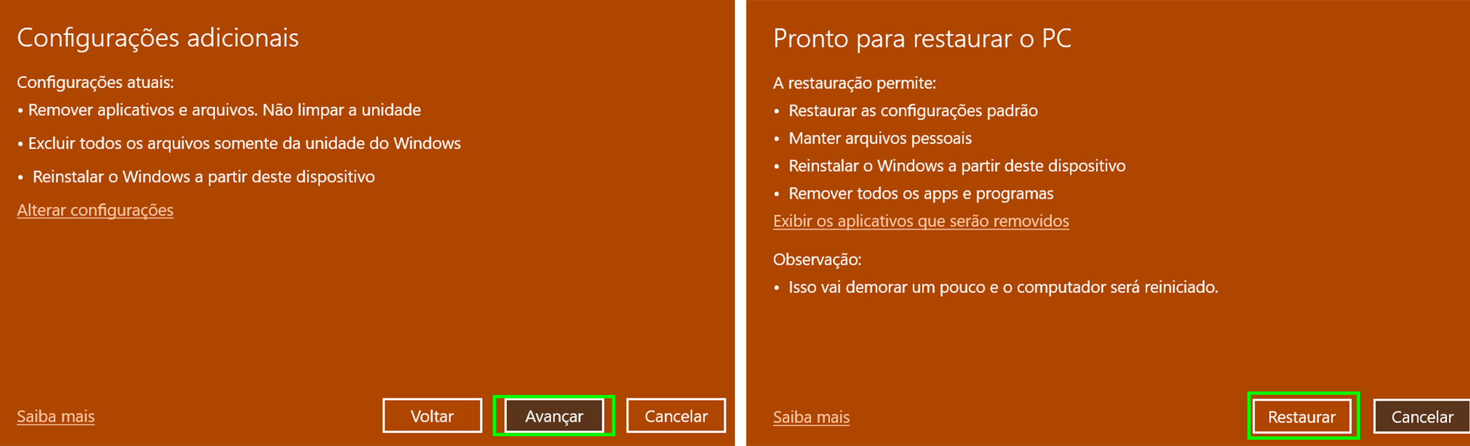 Como formatar o computador com o Windows 10