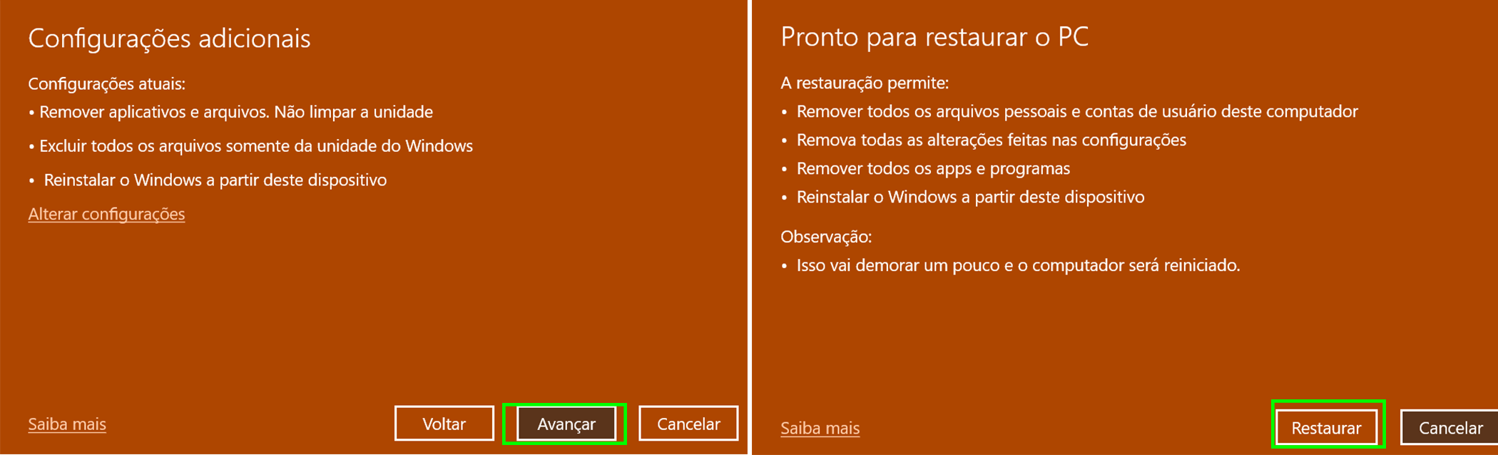 Como formatar o computador com o Windows 10