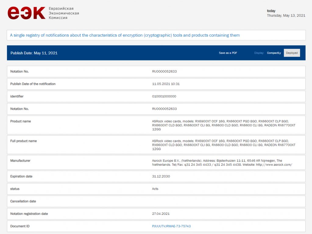 AMD Radeon RX 6600 e 6600 XT - EEC (2)