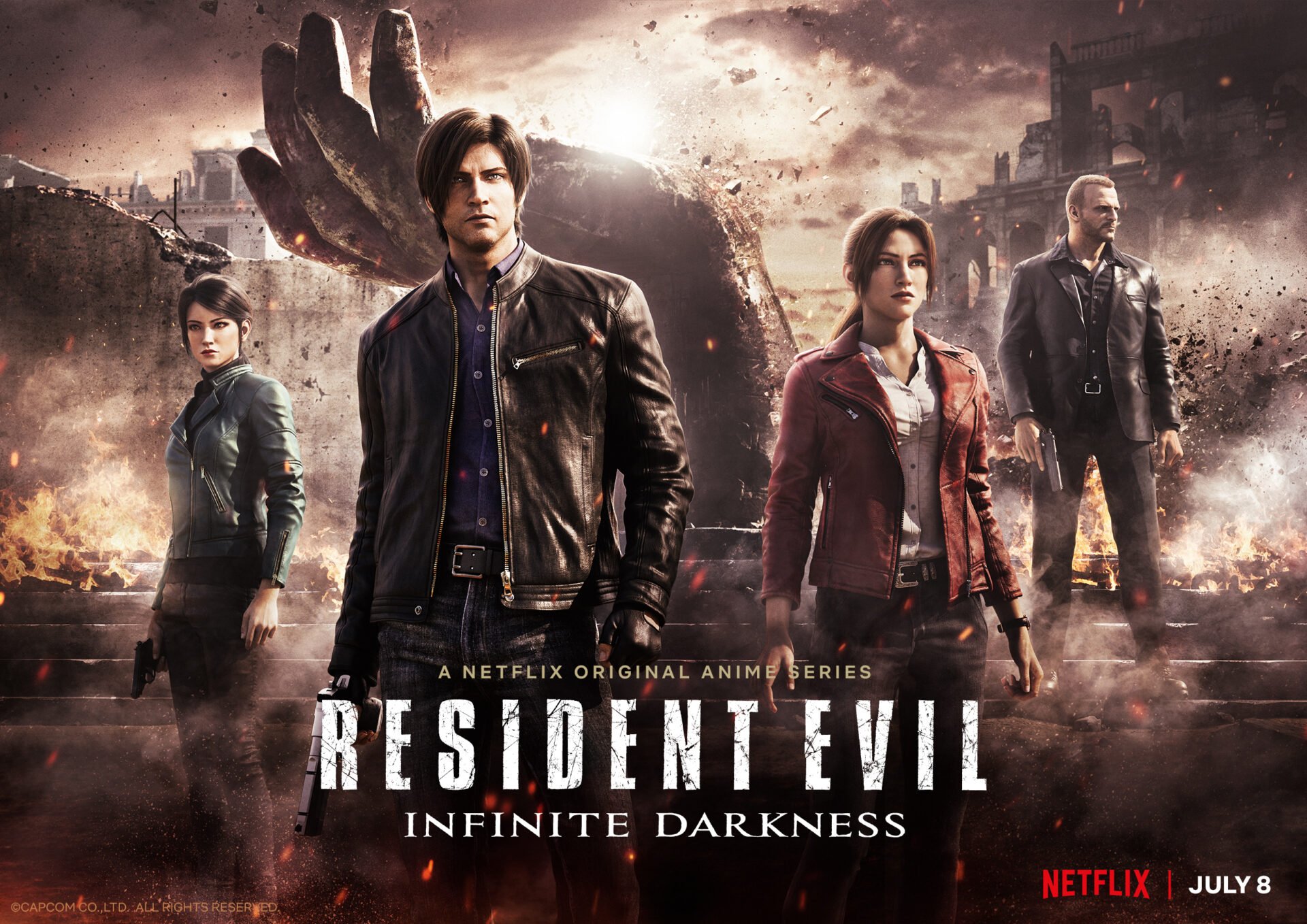 Resident Evil: série animada chega à Netflix em 8 de julho