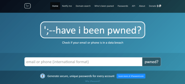 Have i been pwned