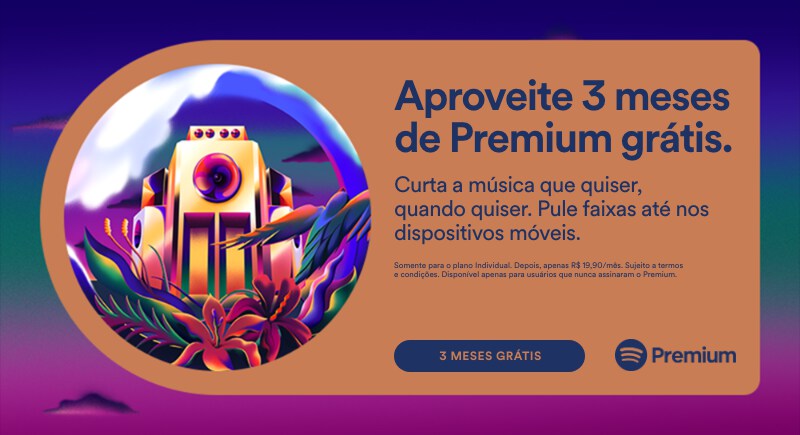 Promoção para novos usuários - Spotify