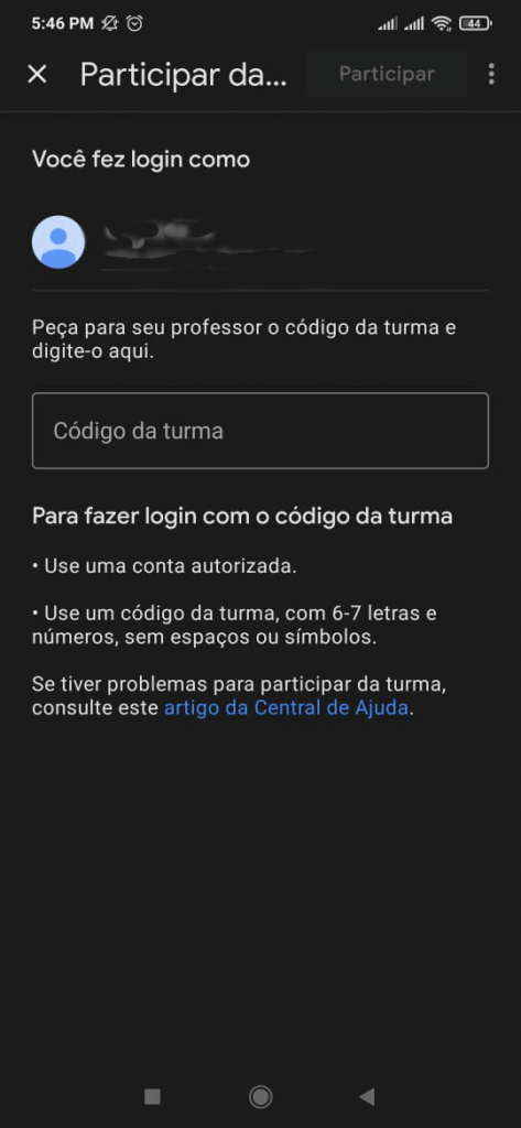 Como entrar no Google Sala de Aula pelo celular