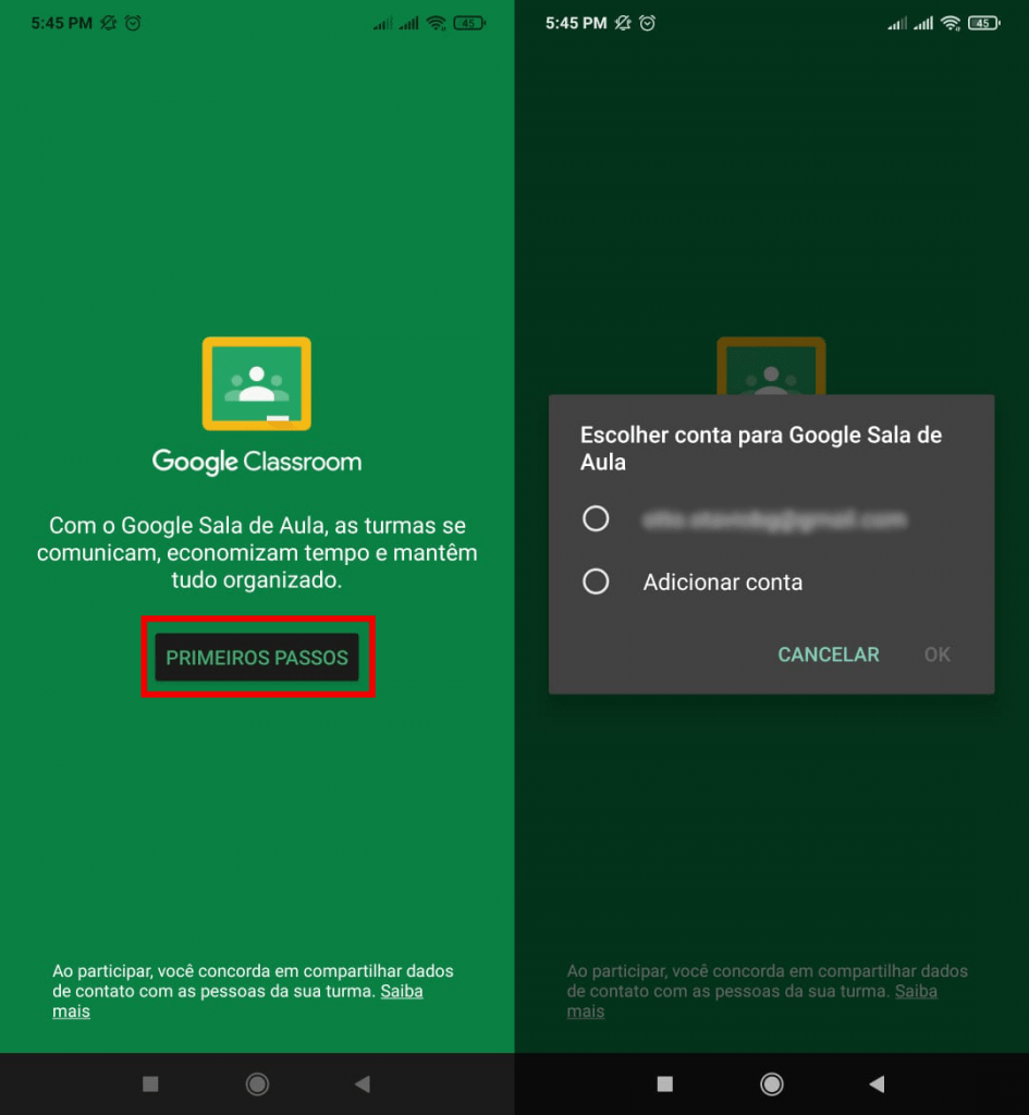 Como entrar no google sala de aula pelo celular