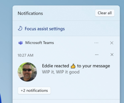 Assistente de foco nas notificações - Windows 11