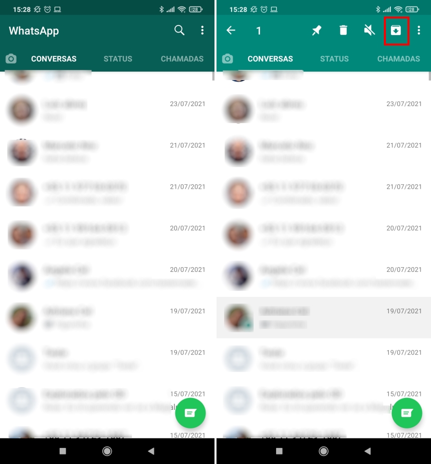 Como arquivar conversas no WhatsApp