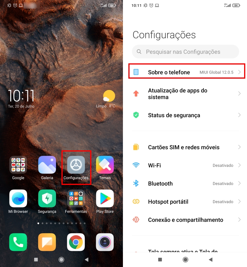 Como descobrir o número do celular no Android - Passo 1