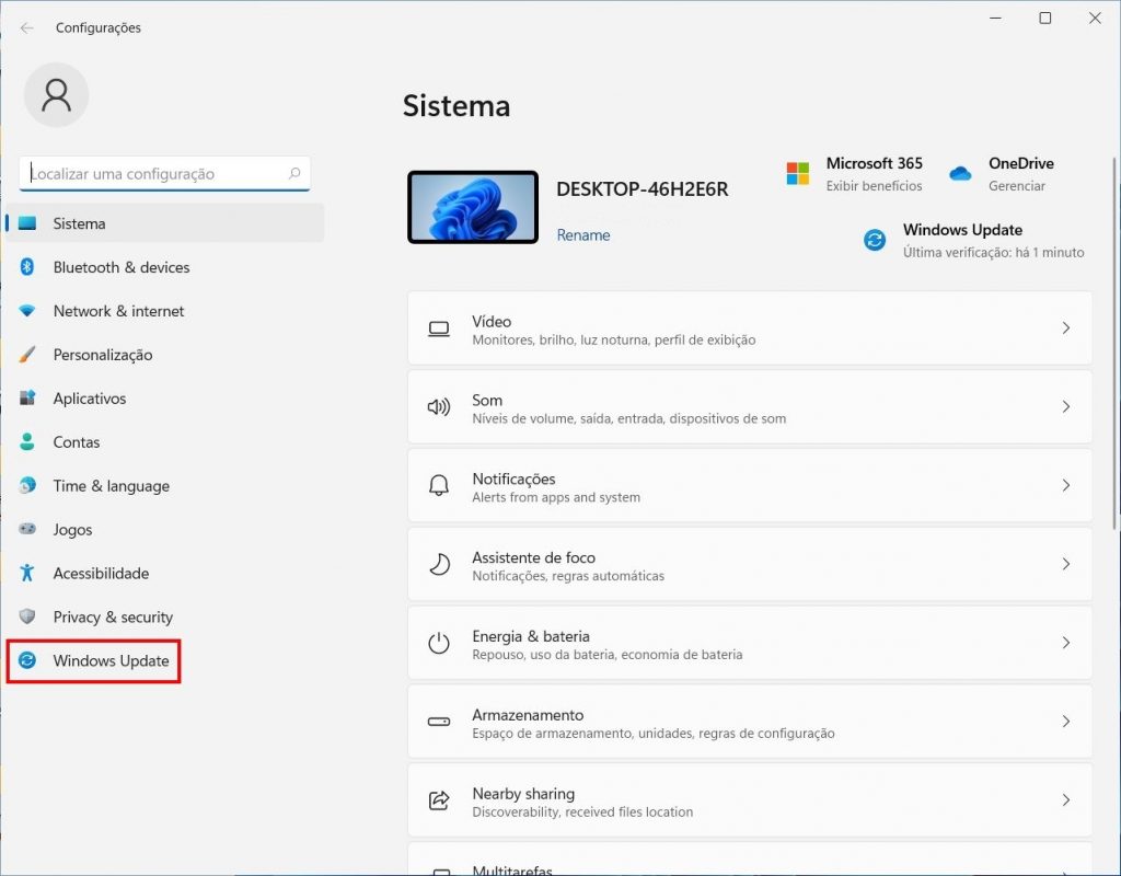 Como desinstalar o Windows 11 - Passo 1