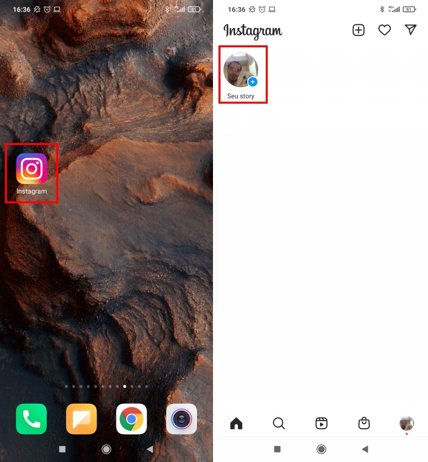 Como usar filtros do Instagram - Passo 1