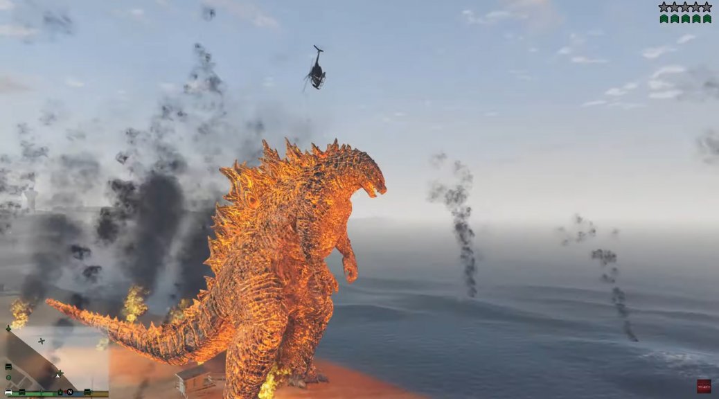 Modificação traz Godzilla e King Kong para GTA V