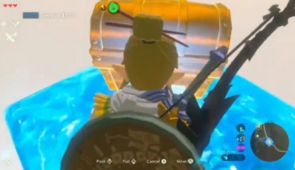 The Legend of Zelda Breath of the Wild - bau sendo aberto