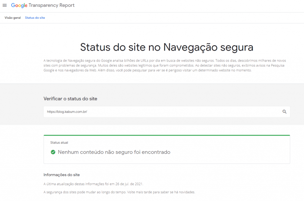 Como saber se um site é seguro