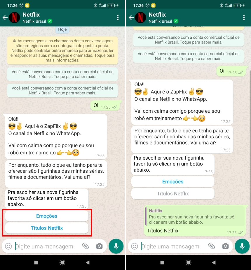 Como baixar as figurinhas da Netflix no WhatsApp - Passo 2