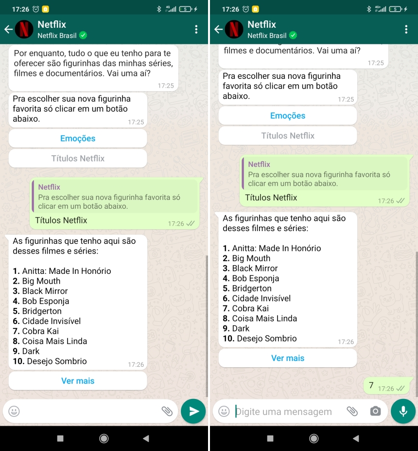 Como baixar as figurinhas da Netflix no WhatsApp - Passo 3