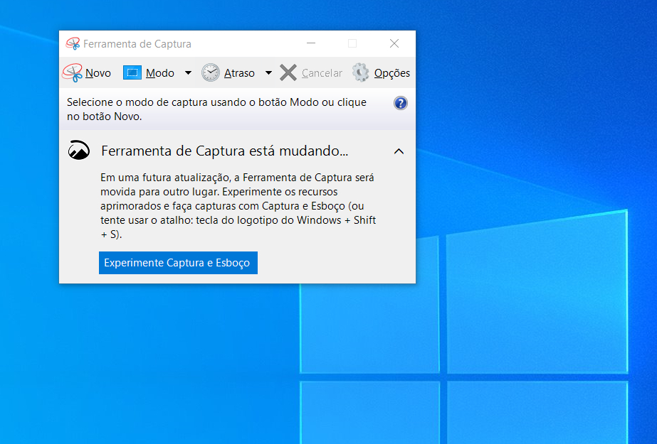 Ferramenta de Captura no Windows 10