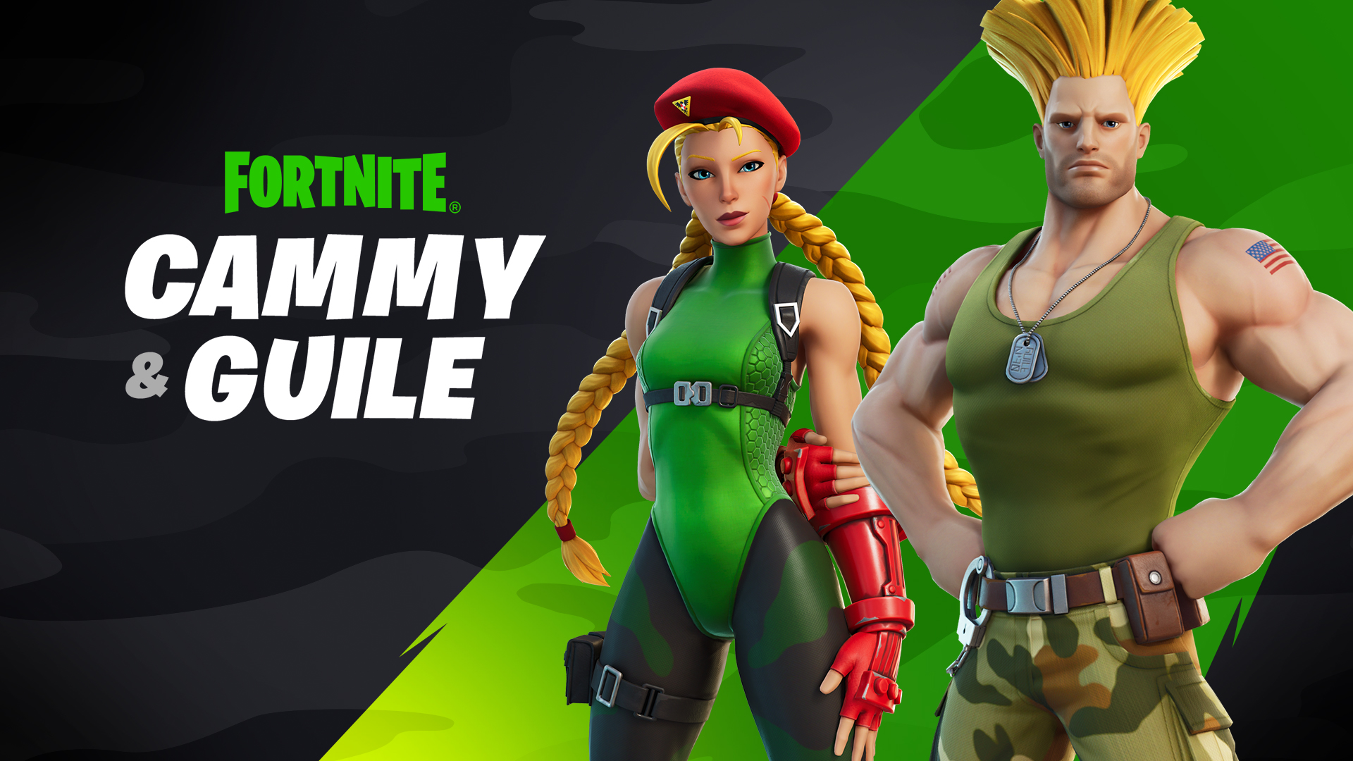 Fortnite Cammy e Guile