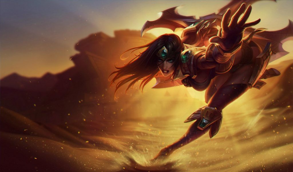 Imagem da personagem Sivir, de League of Legends