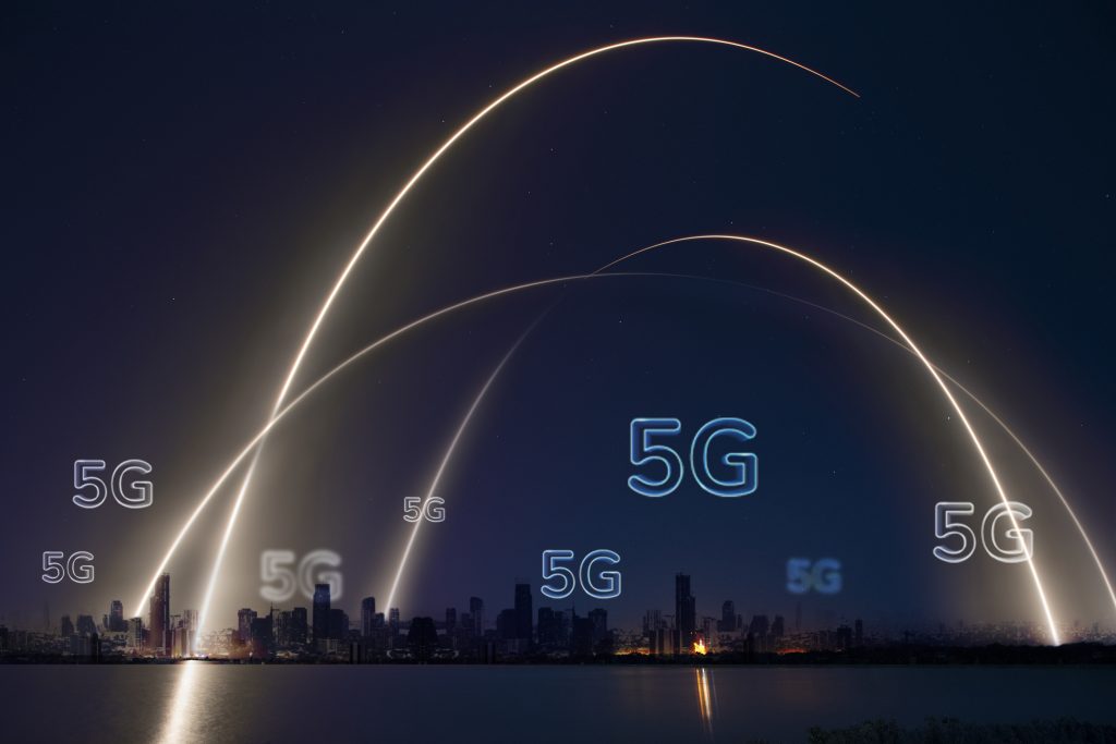 Ilustração de conexão 5G