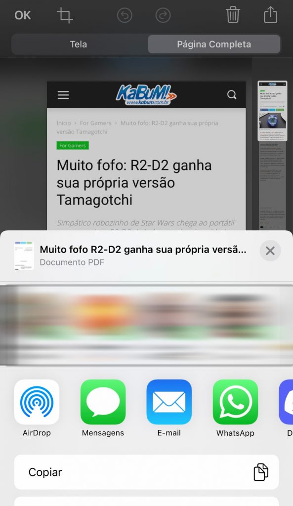 Como tirar um print da tela no seu iPhone