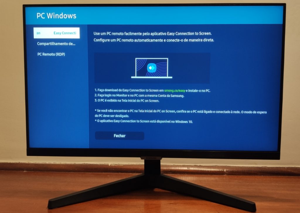 Samsung Smart Monitor - Usar PC sem fio