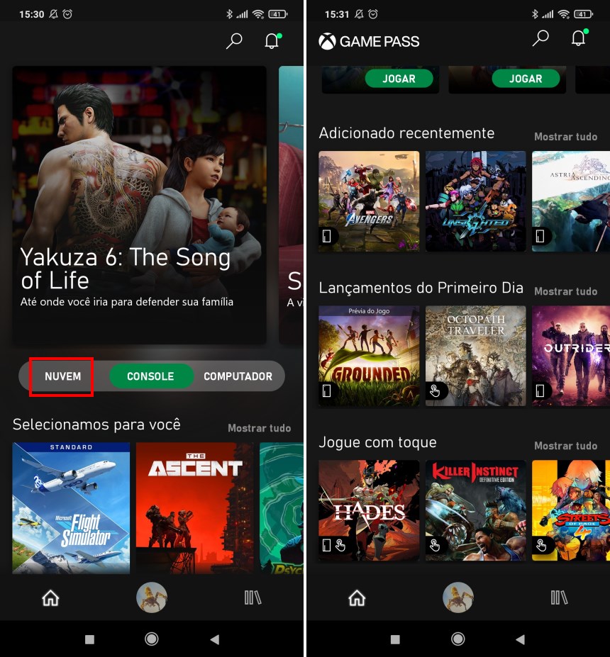 Como jogar com o Xbox Cloud Gaming no celular - Passo 3