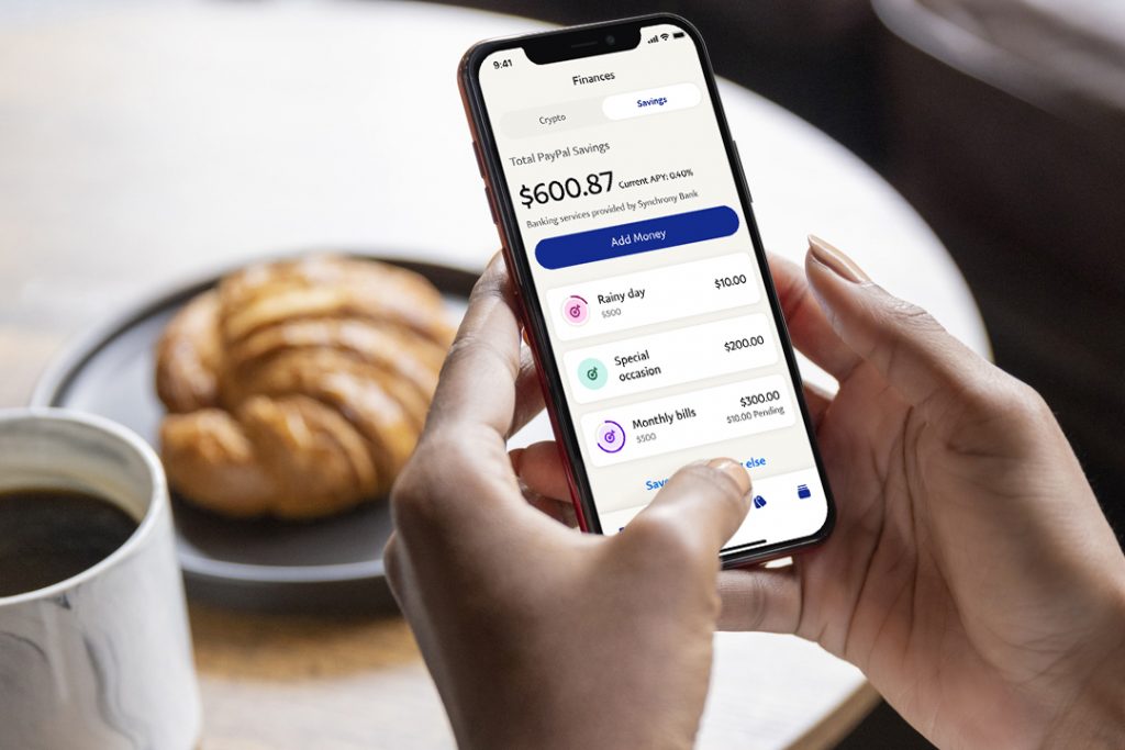 Nova ferramenta de conta corrente do app do PayPal