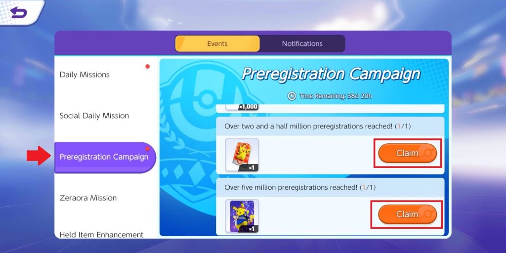 Tutorial para resgatar as recompensas de pré-registro no Pokémon UNITE