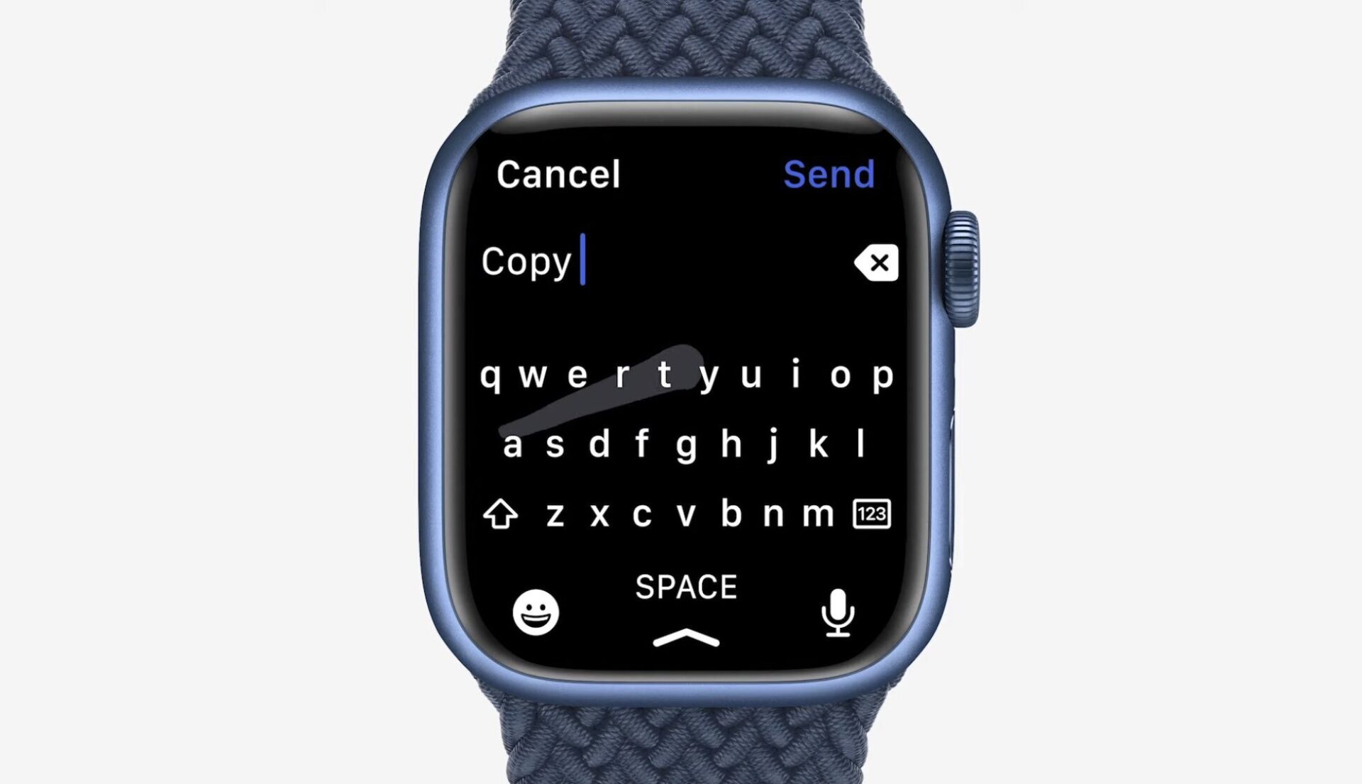 Novo teclado do Apple Watch Series 7