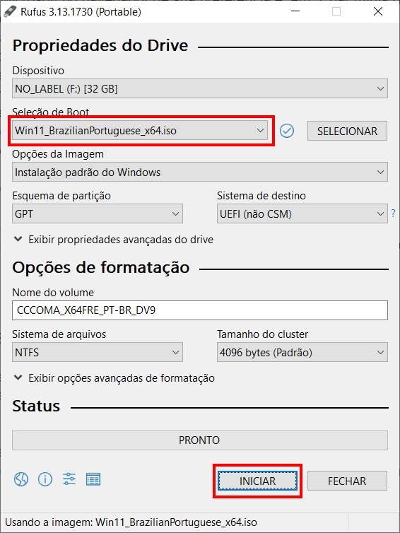 Como colocar a imagem do Windows 11 em um pendrive (não oficial) - Passo 5