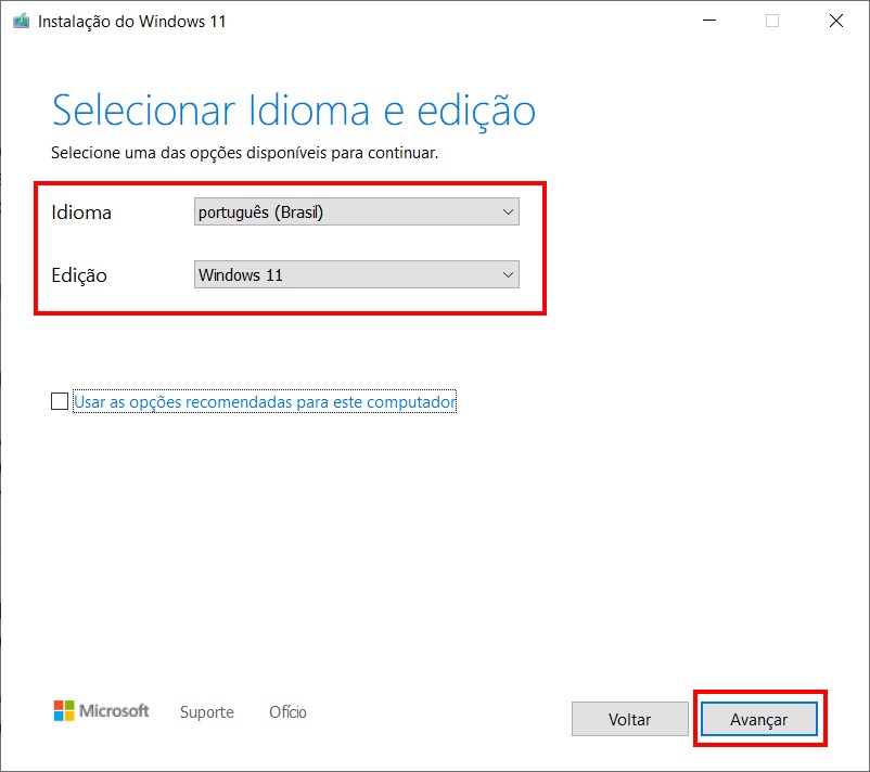 Como colocar a imagem do Windows 11 em um pendrive - Passo 4