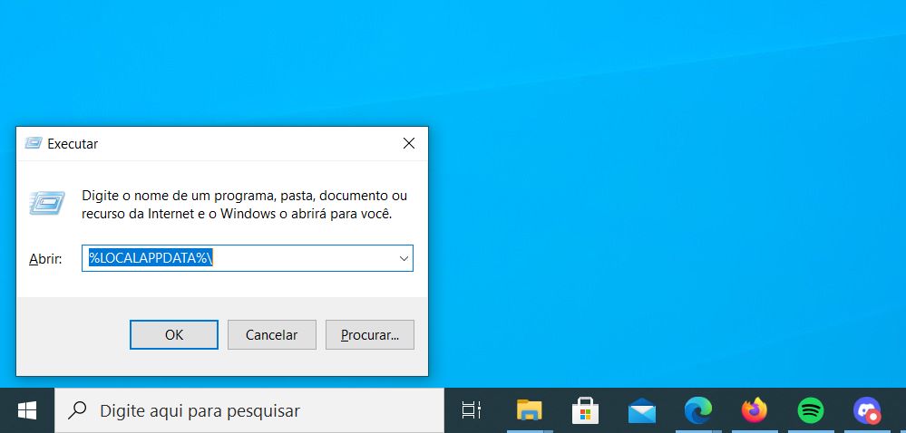 Como resolver o erro do WhatsApp Desktop - Passo 1