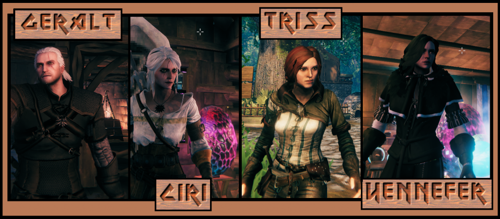 Personagens The Witcher 3 em Valheim