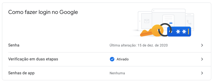 Google começa a ligar autenticação em dois fatores por padrão