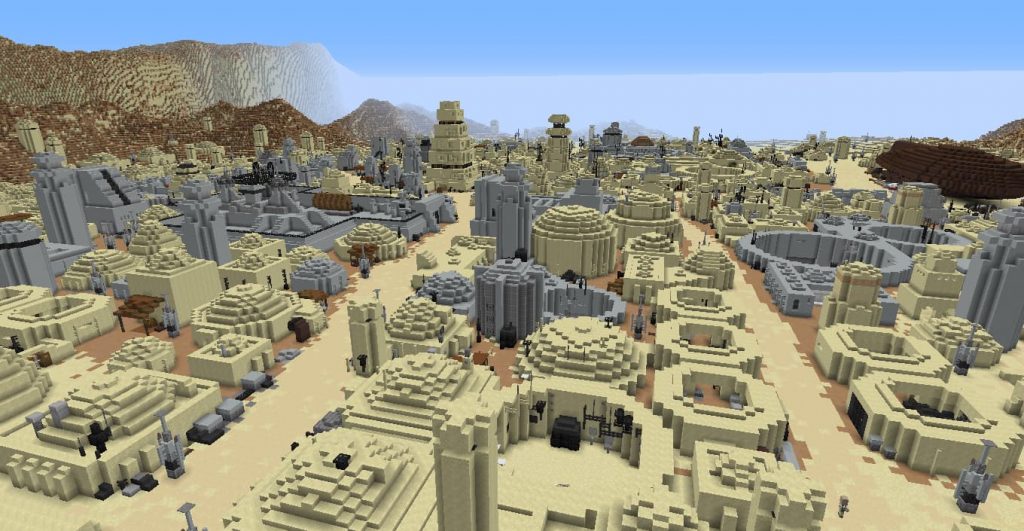 Jogador quer construir todos os planetas de Star Wars em Minecraft