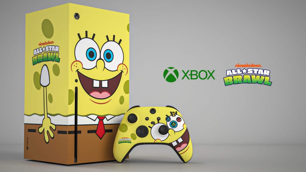 Xbox Series X versão Bob Esponja