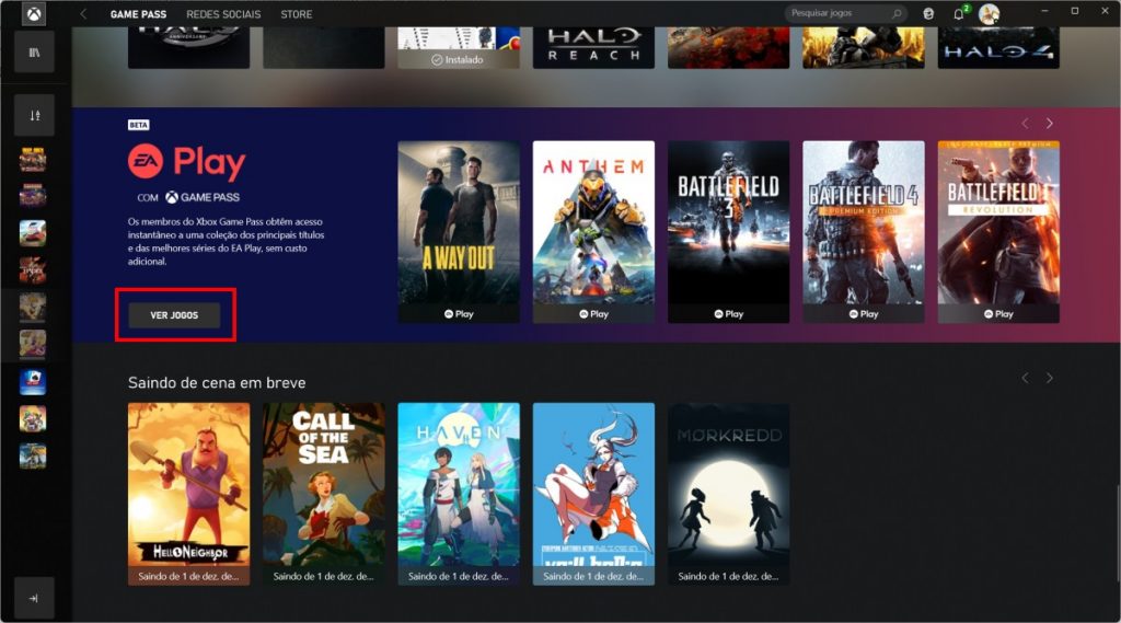Como acessar os jogos escondidos do Xbox Game Pass - Passo 2