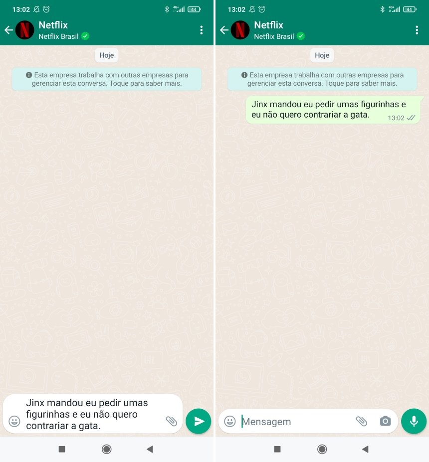 Como baixar as figurinhas de Arcane no WhatsApp - Passo 1