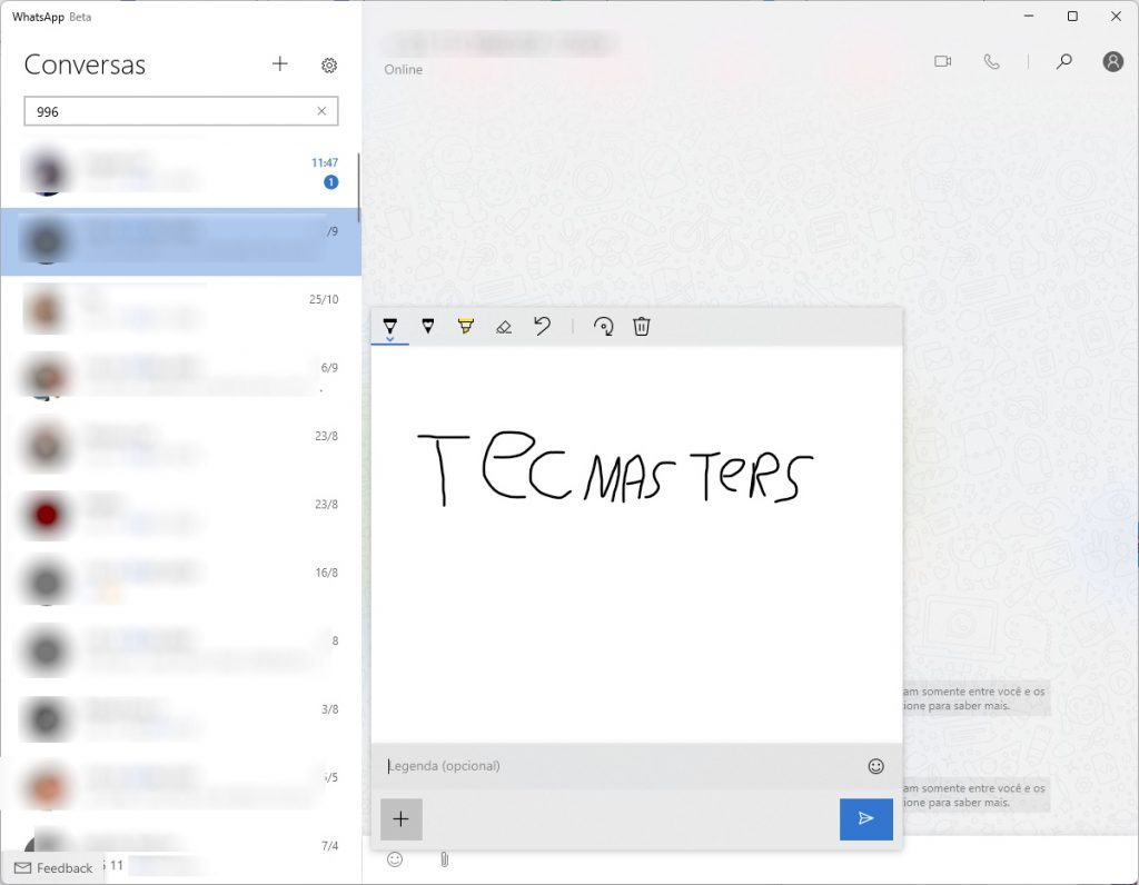 Desenho - WhatsApp Desktop Beta