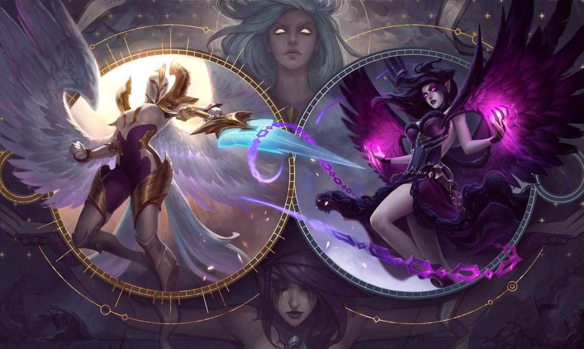 Kayle e Morgana - Prováveis novas campeãs do Wild Rift