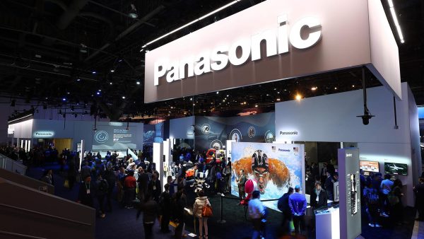 Fachada de um stand da Panasonic